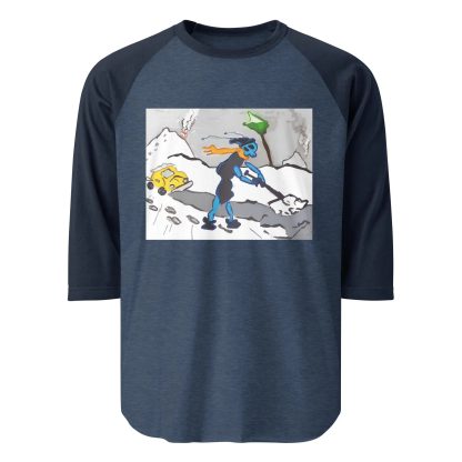 Fun Cartoon Print Raglan Sleeve T-Shirt - Image 2