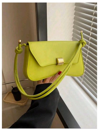 Minimalist twist green underarm bag - Image 4