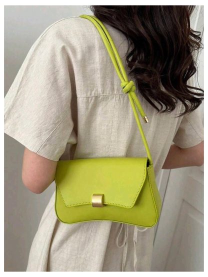 Minimalist twist green underarm bag