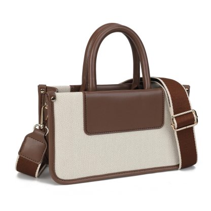 Contrast color stitching handbag crossbody bag
