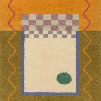 Moroccan style colorblock geometric rug