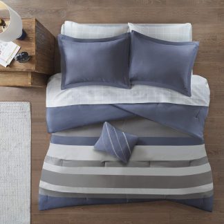 striped colorblock bedding