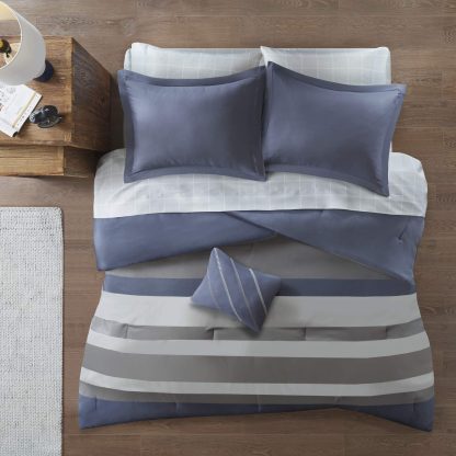 striped colorblock bedding