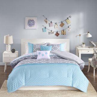 Geometric aesthetic bedding set