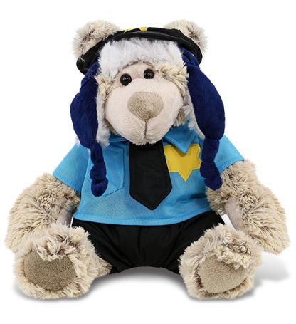 Police uniform bear plush doll
