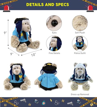 Police uniform bear plush doll - Image 3