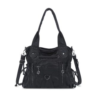 Punk style multi-back women's bag