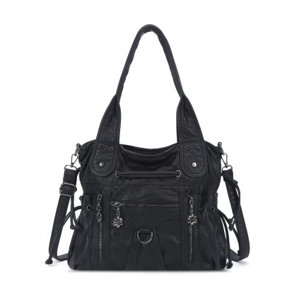 Punk style multi-back women's bag