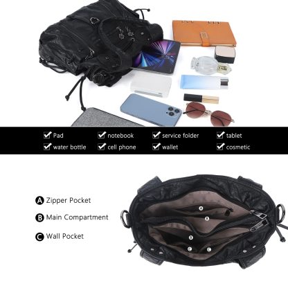 Punk style multi-back women's bag - Image 5