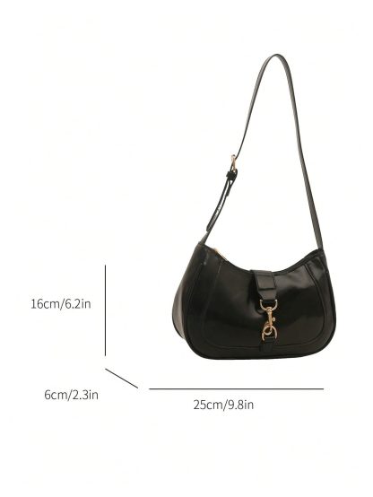 Avant-garde patent leather underarm bag - Image 6