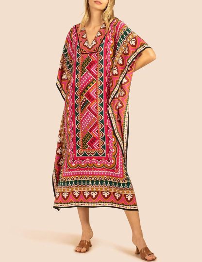 Ethnic style embroidered robe skirt