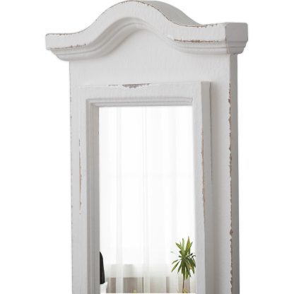 French retro distressed wall mirror - Image 4