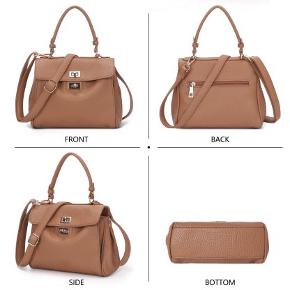 Elegant lychee pattern handbag - Image 3
