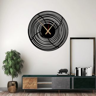 Art and Timekeeping Spiral Wall Clock