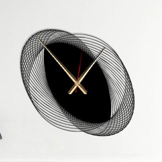Artistic spiral wall clock