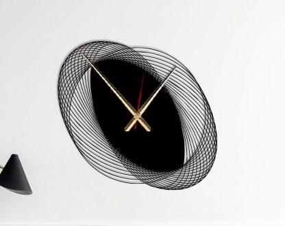 Artistic spiral wall clock