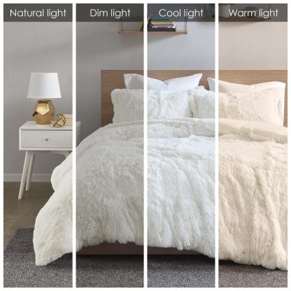 Plush faux fur bedding - Image 6