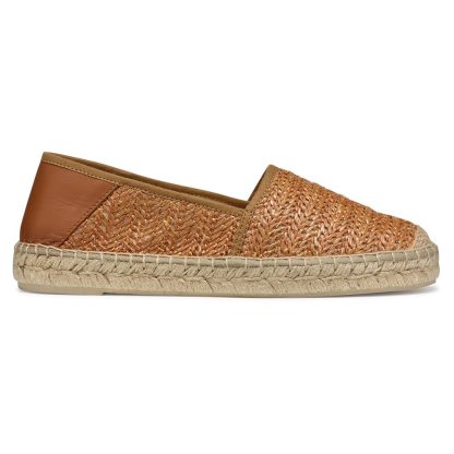 Women's woven straw leather canvas shoes - Image 6