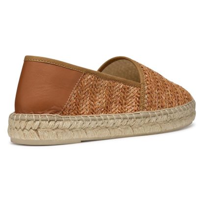 Women's woven straw leather canvas shoes - Image 2