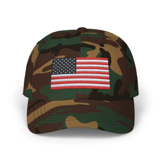American flag embroidered baseball cap