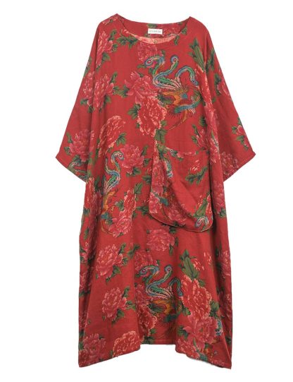 Chinese style printed long skirt - Image 6