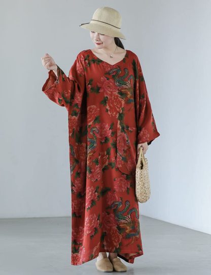 Chinese style printed long skirt - Image 5