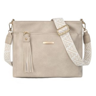 Elegant textured crossbody bag