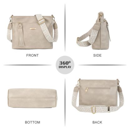 Elegant textured crossbody bag - Image 2