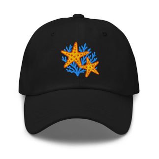 Starfish embroidered baseball cap
