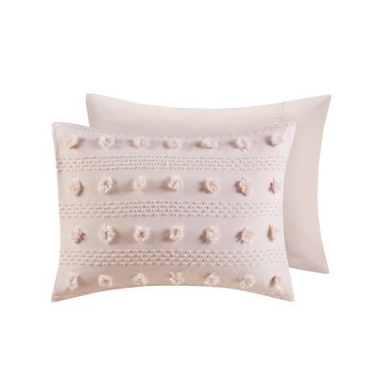 Pink Textured Pom-Pom Bedding - Image 3