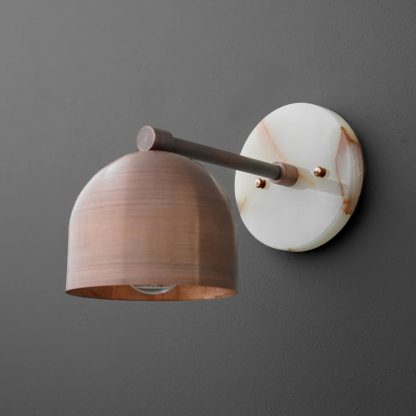 Natural marble metal wall lamp - Image 4