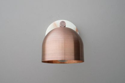 Natural marble metal wall lamp