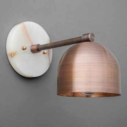 Natural marble metal wall lamp - Image 2