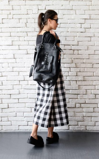 Studded leather tote bag - Image 3