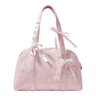 Sweet ribbon pink shoulder bag
