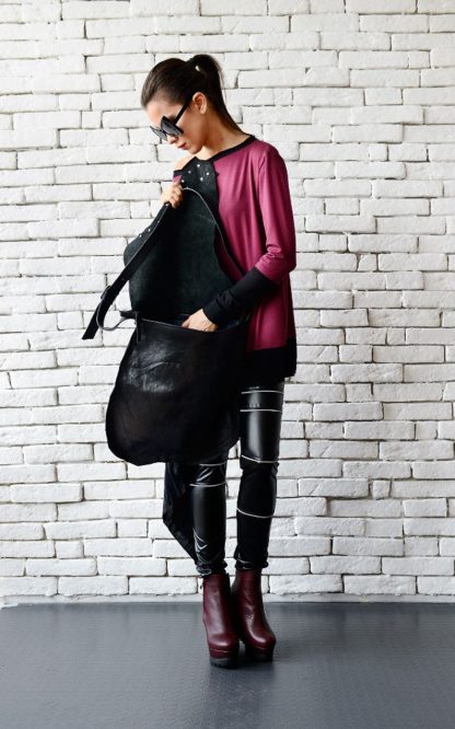 Dark style irregular cut crossbody bag - Image 6