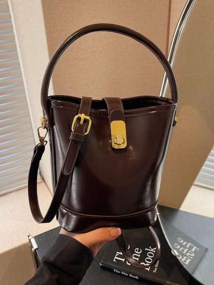Exquisite patent leather bucket bag - Image 3