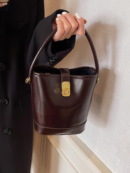 Exquisite patent leather bucket bag - Image 2