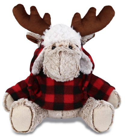 Plaid Elk Plush Doll