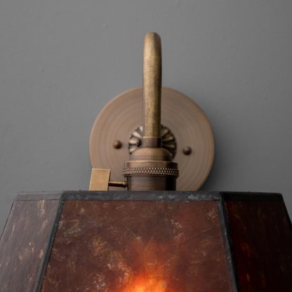 Retro distressed metal wall lamp - Image 3