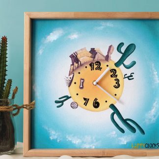 Desert Fantasy Art Wall Clock