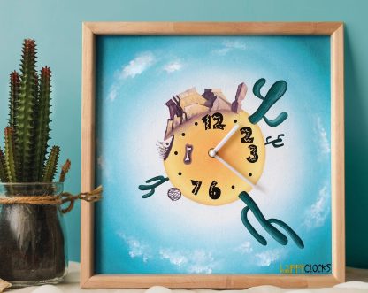 Desert Fantasy Art Wall Clock