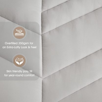 Minimalist geometric quilted bedding - Image 3