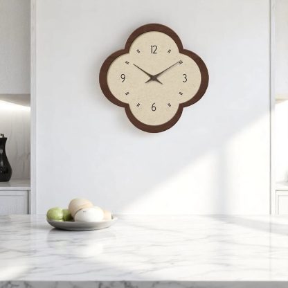 Creative four-leaf clover shape wall clock - Image 6
