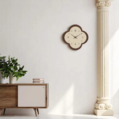 Creative four-leaf clover shape wall clock - Image 5