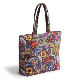 Floral Quilted Tote Bag