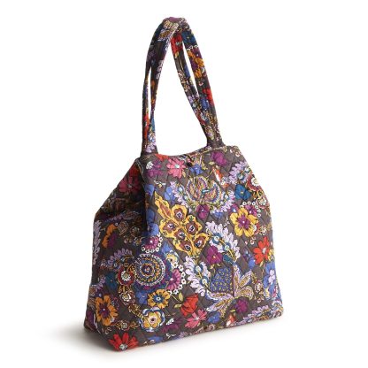 Floral Quilted Tote Bag - Image 5
