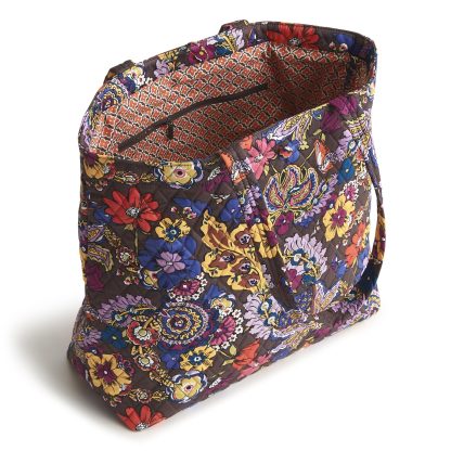 Floral Quilted Tote Bag - Image 4