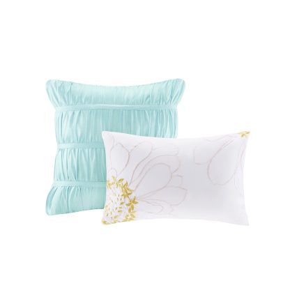 Ruffled turquoise bedding - Image 6