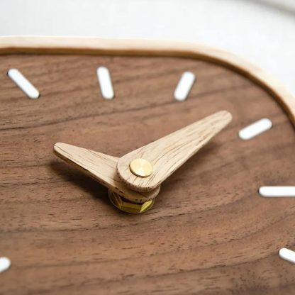Solid wood square table clock - Image 6